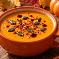 Creamy Roasted Pumpkin and Tomato Soup