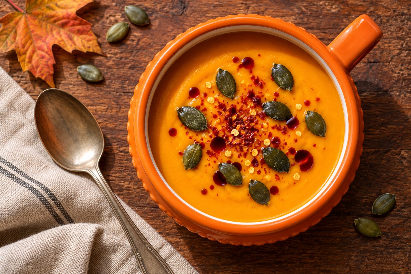 Creamy Roasted Pumpkin and Tomato Soup
