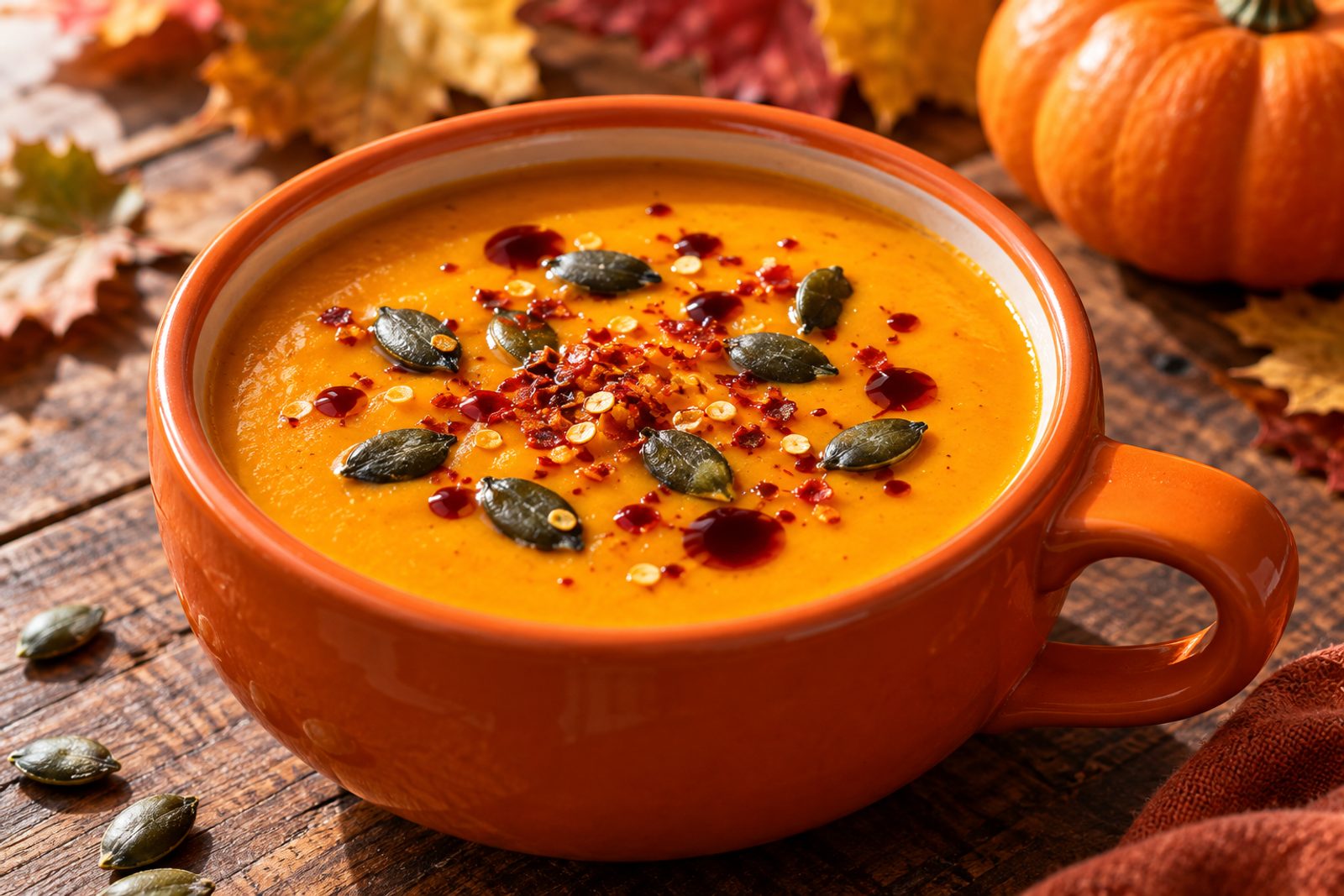Creamy Roasted Pumpkin and Tomato Soup