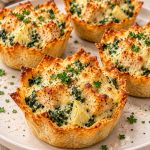Creamy Spinach Artichoke Chicken Cups