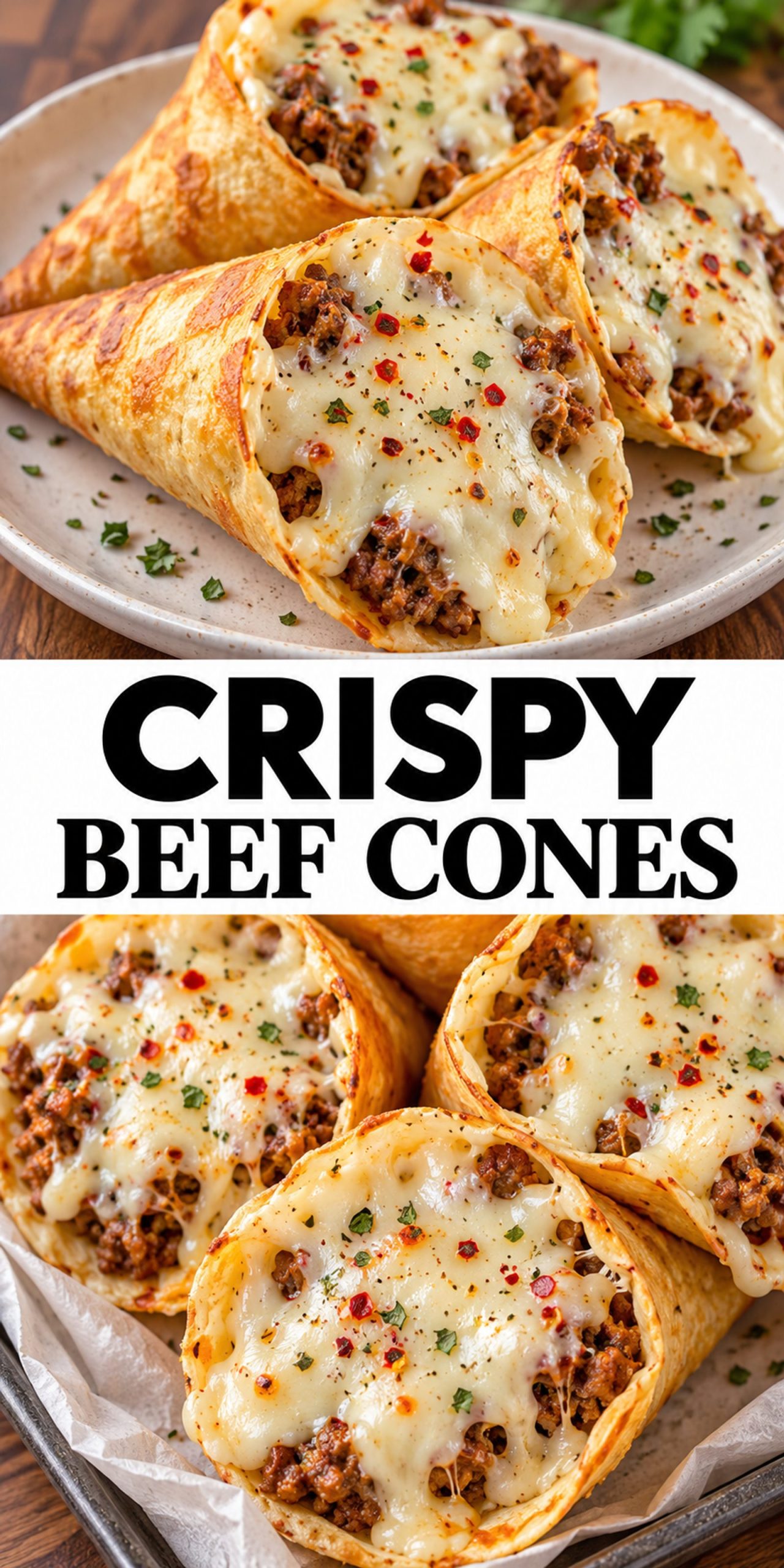 Crispy Beef Cones