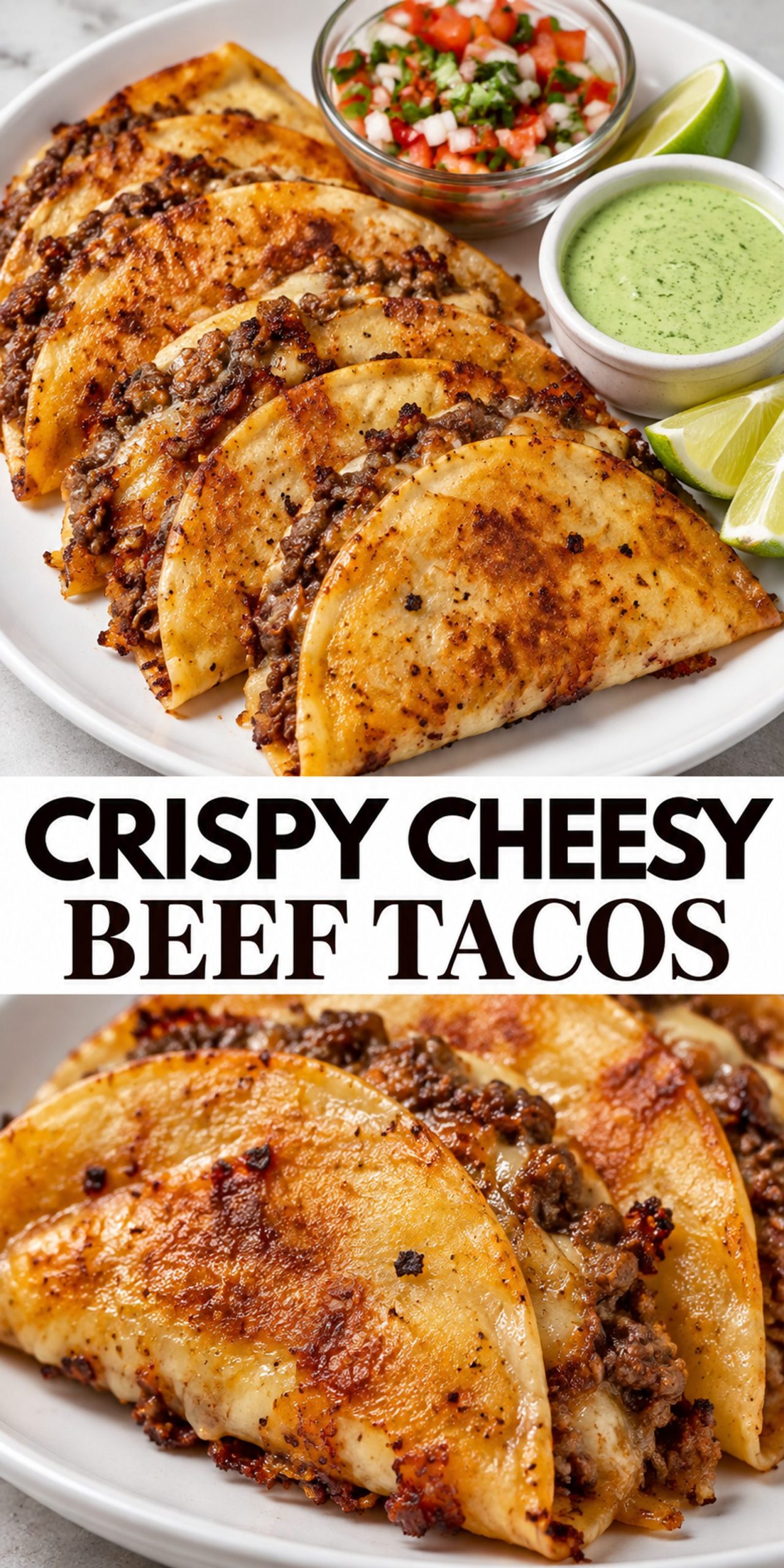 Crispy Cheesy Beef Tacos