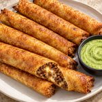 Crispy Cheesy Beef Taquitos