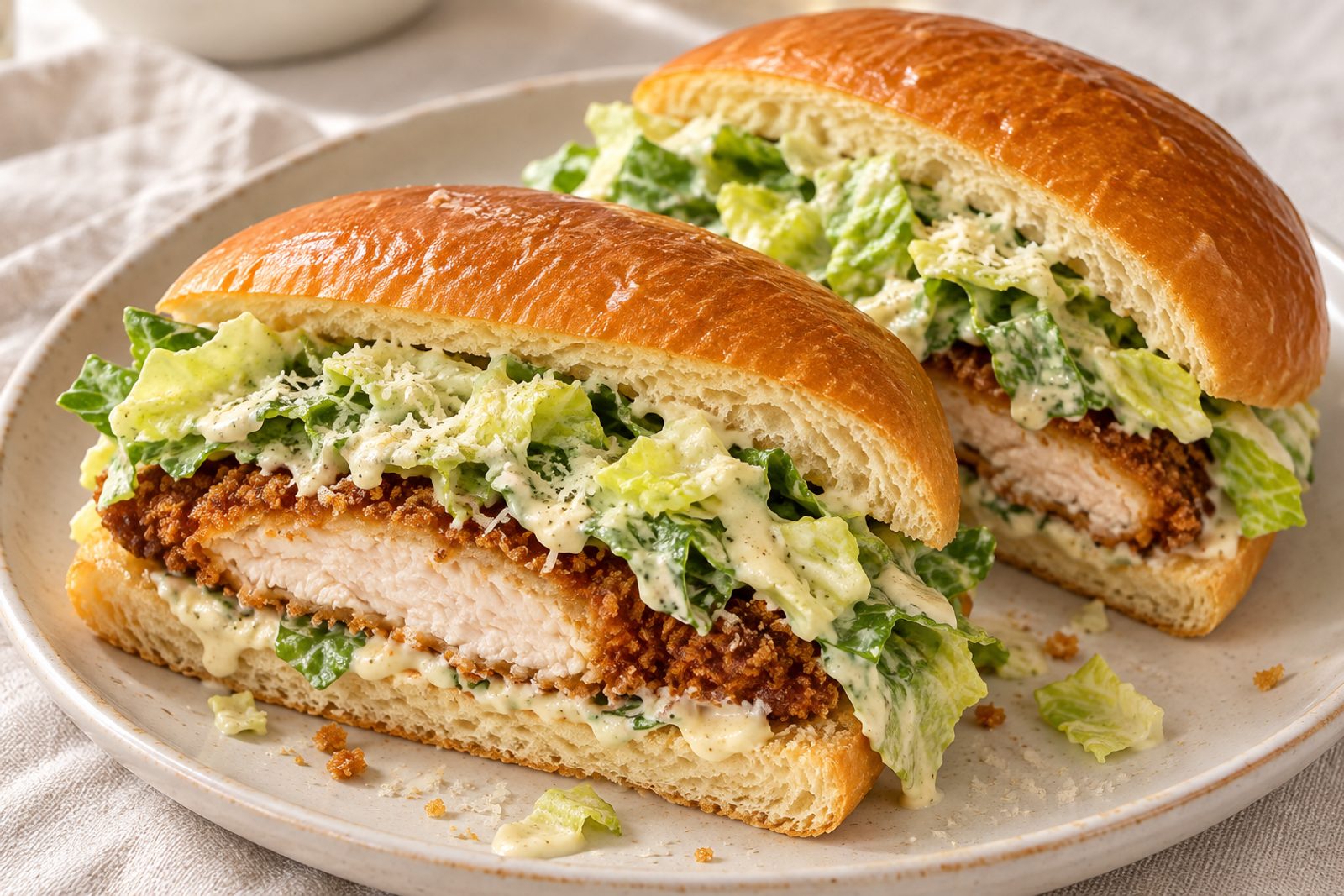 Crispy Chicken Caesar Sandwich