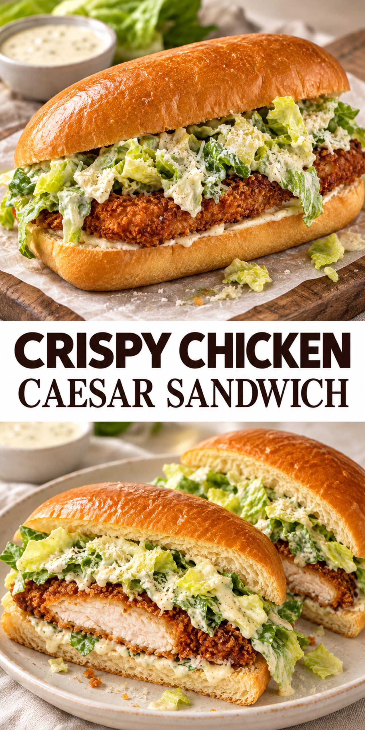 Crispy Chicken Caesar Sandwich