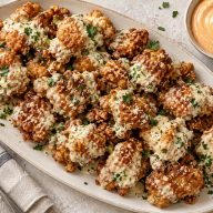Crispy Garlic Parmesan Chicken Bites