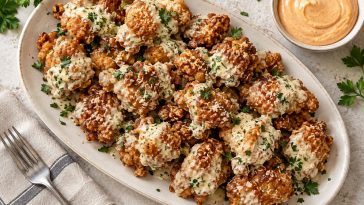 Crispy Garlic Parmesan Chicken Bites
