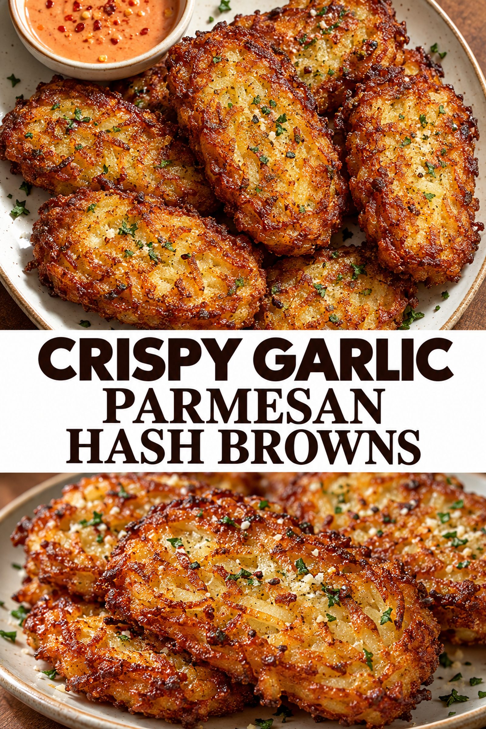 Crispy Garlic Parmesan Hash Browns Crispy Garlic Parmesan Hash Browns