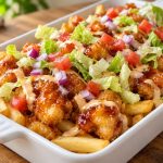 Crispy Honey Chicken Loaded Fries