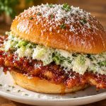 Crispy Hot Honey Chicken Caesar Burger