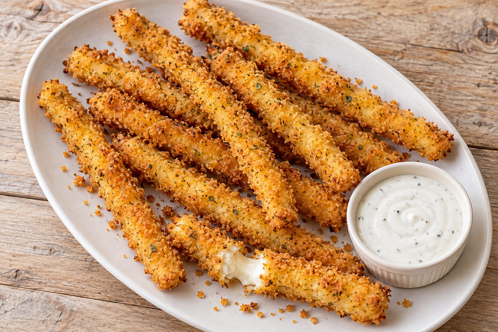 Crispy Mozzarella Fries