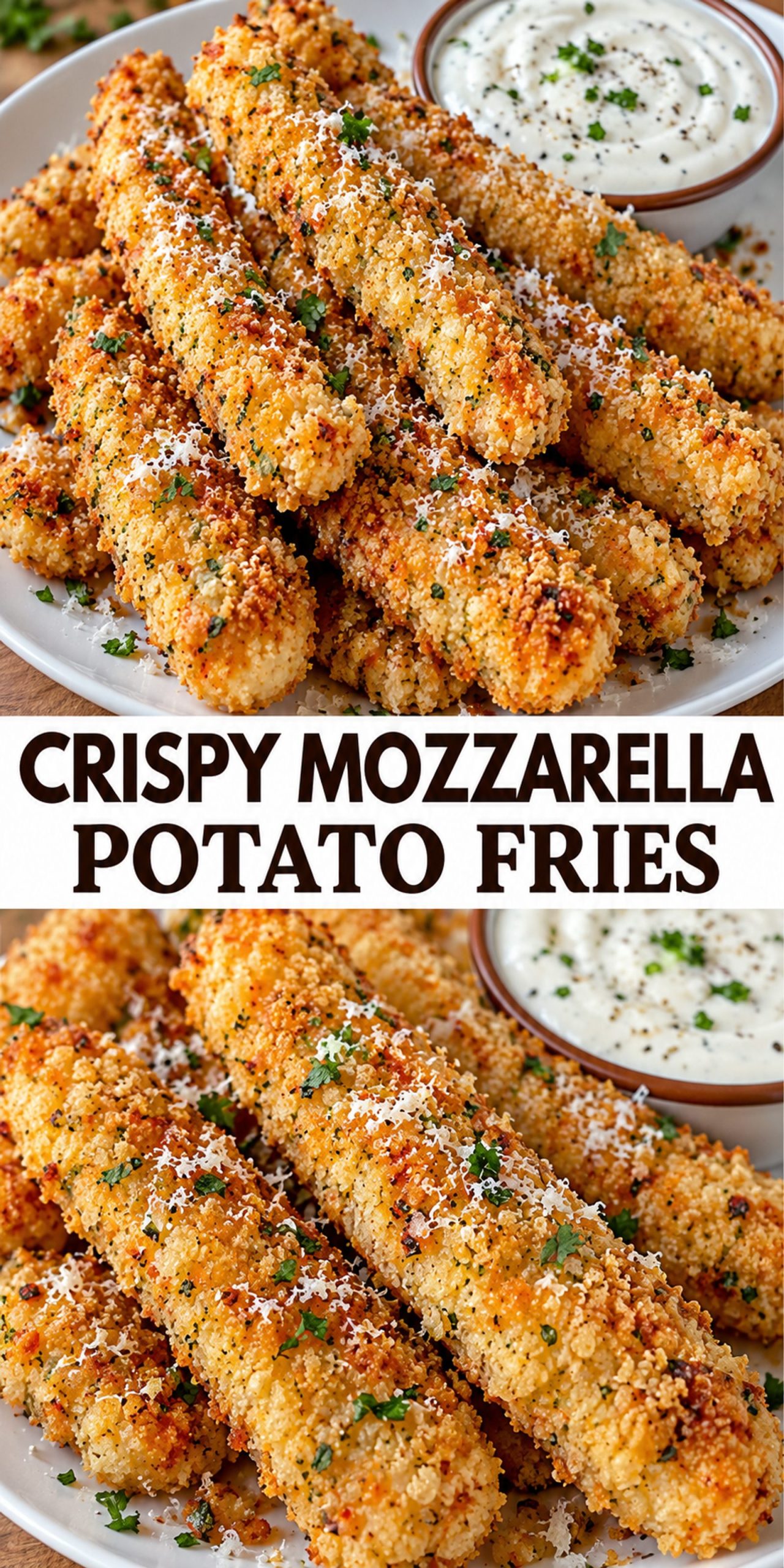 Crispy Mozzarella Potato Fries Crispy Mozzarella Potato Fries