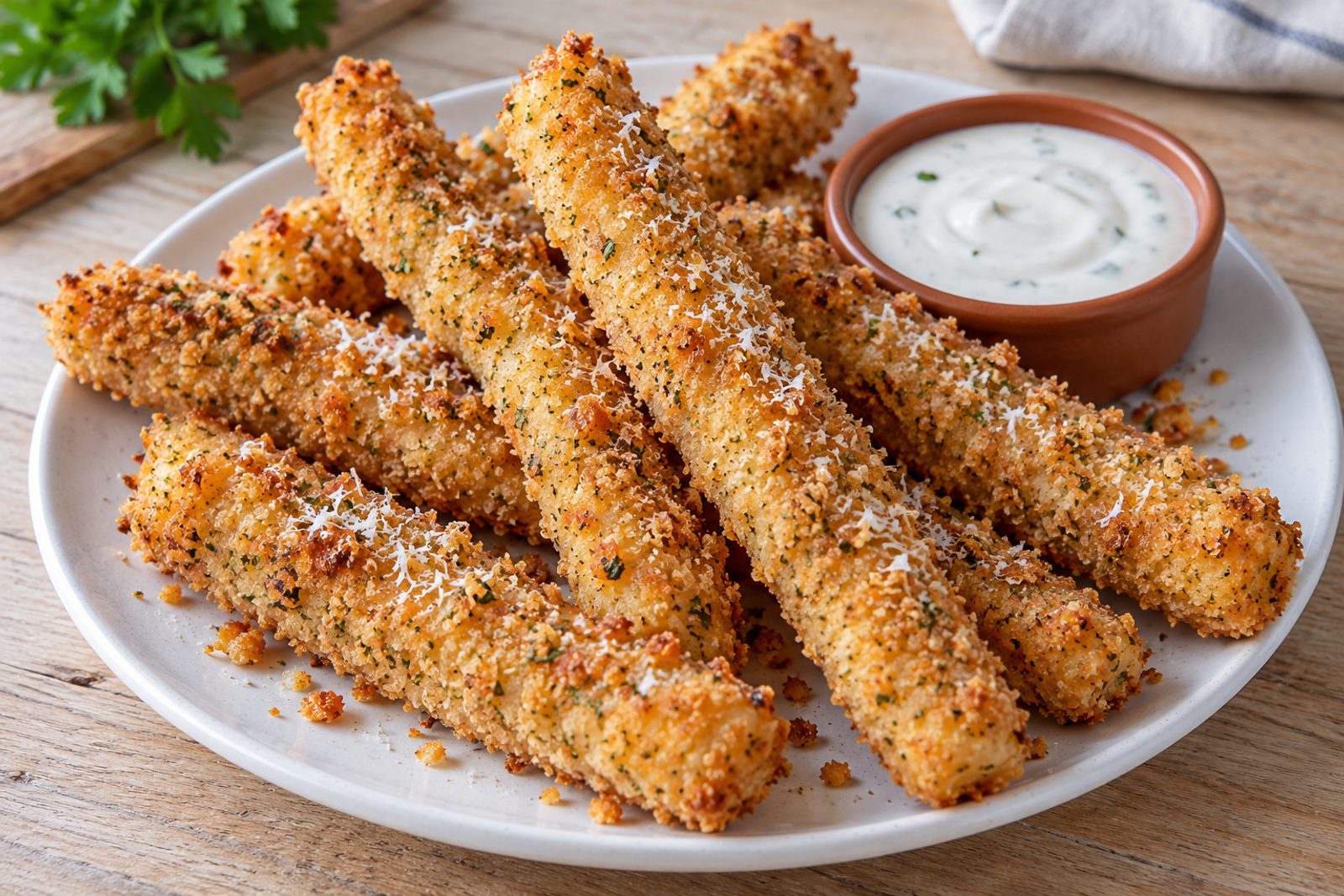 Crispy Mozzarella Potato Fries