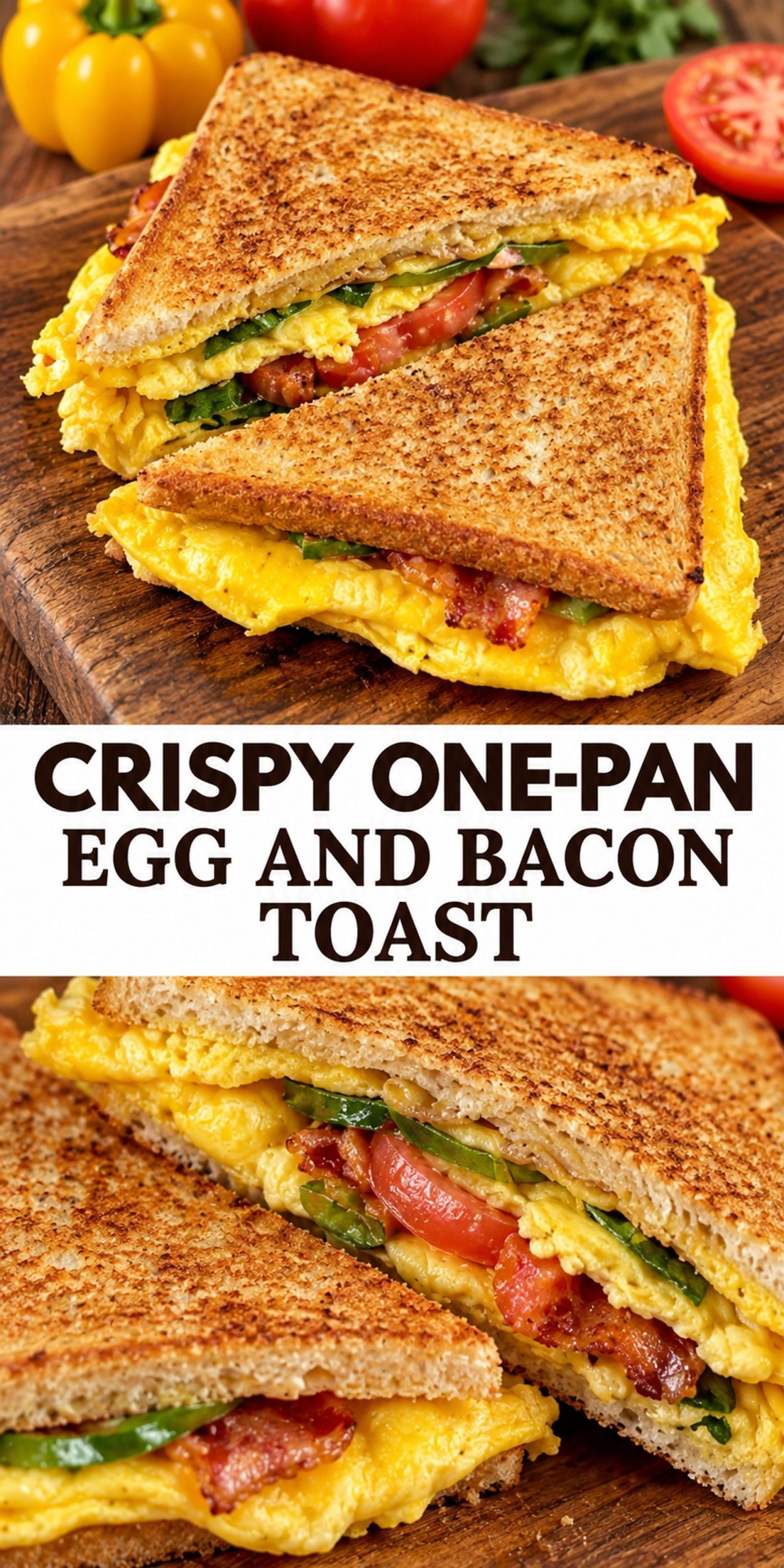 Crispy One-Pan Egg and Bacon Toast Crispy One-Pan Egg and Bacon Toast