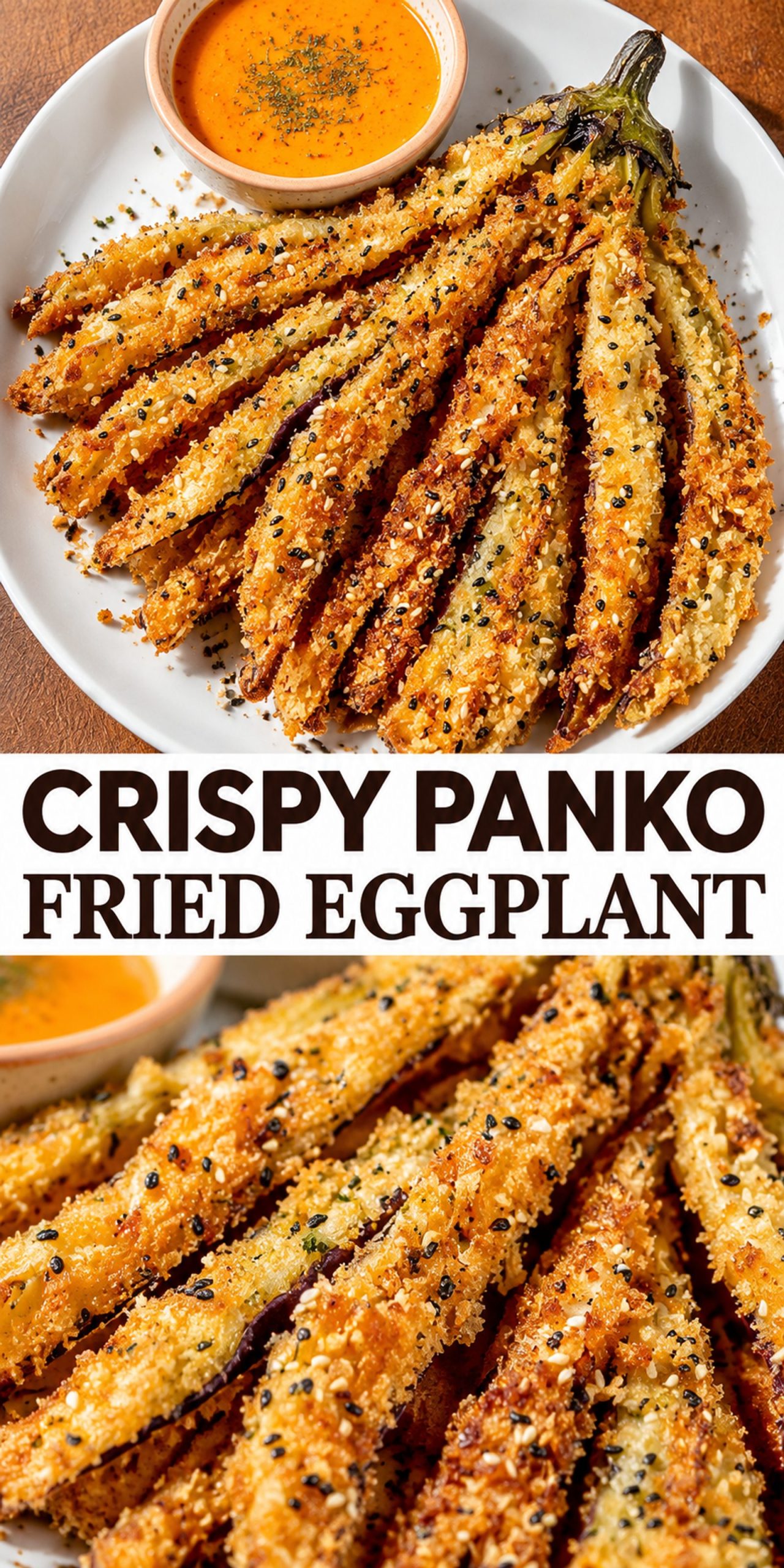 Crispy Panko Fried Eggplant