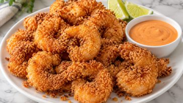 Crispy Panko Fried Shrimp with Bang Bang Sauce