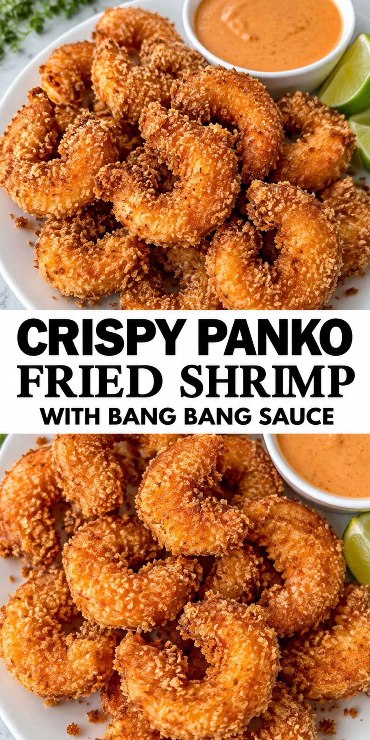 Crispy Panko Fried Shrimp with Bang Bang Sauce
