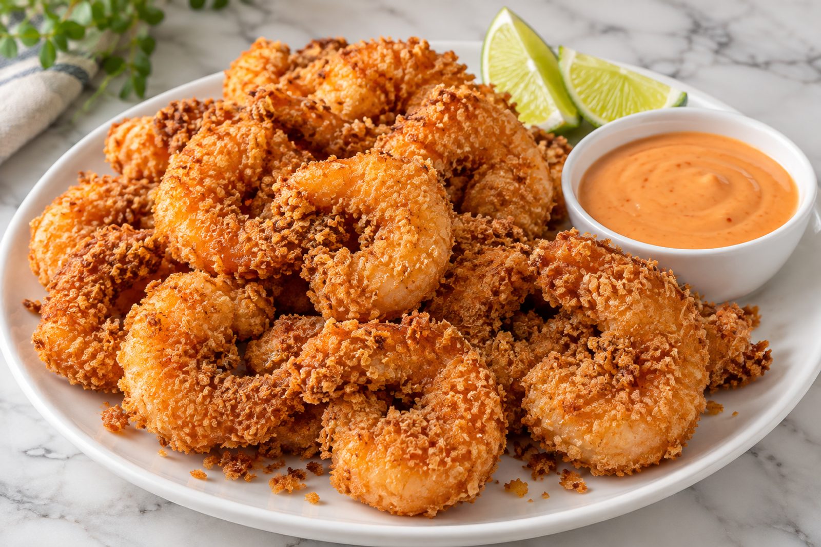 Crispy Panko Fried Shrimp with Bang Bang Sauce
