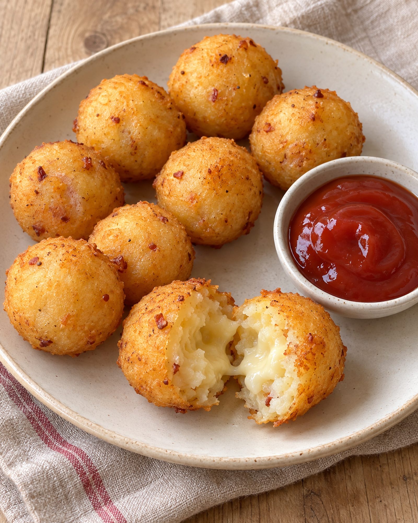 Crispy Potato Cheese Balls