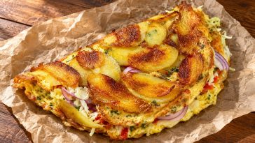 Crispy Potato Omelette Wrap