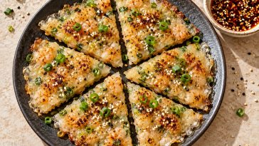 Crispy Rice Paper Shrimp Pancake
