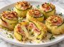 Crispy Zucchini Ham & Cheese Rolls