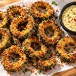 Crispy Zucchini Rings with Creamy Zucchini Dip