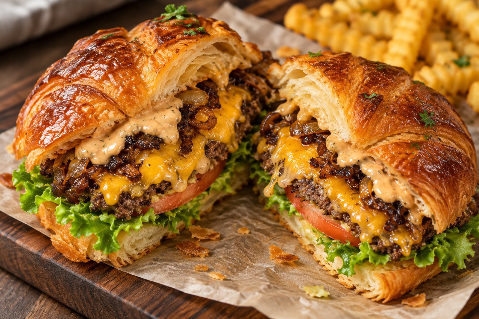 Croissant Smash Burger