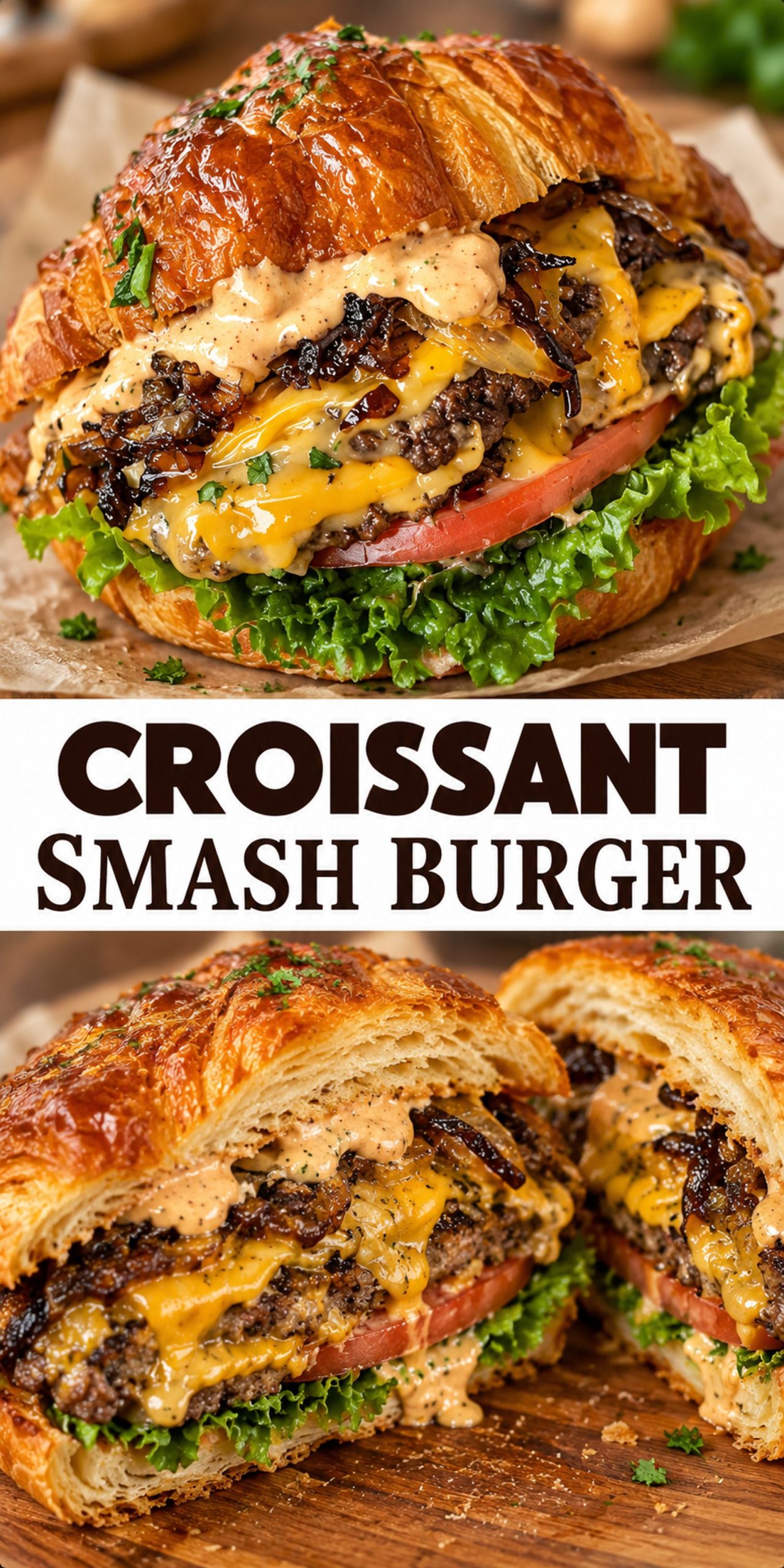Croissant Smash Burger Croissant Smash Burger