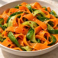 Easy Crunchy Asian Cucumber Carrot Salad