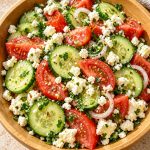 Easy Cucumber Tomato Feta Salad