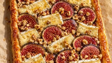 Fig And Brie Puff Pastry Tart