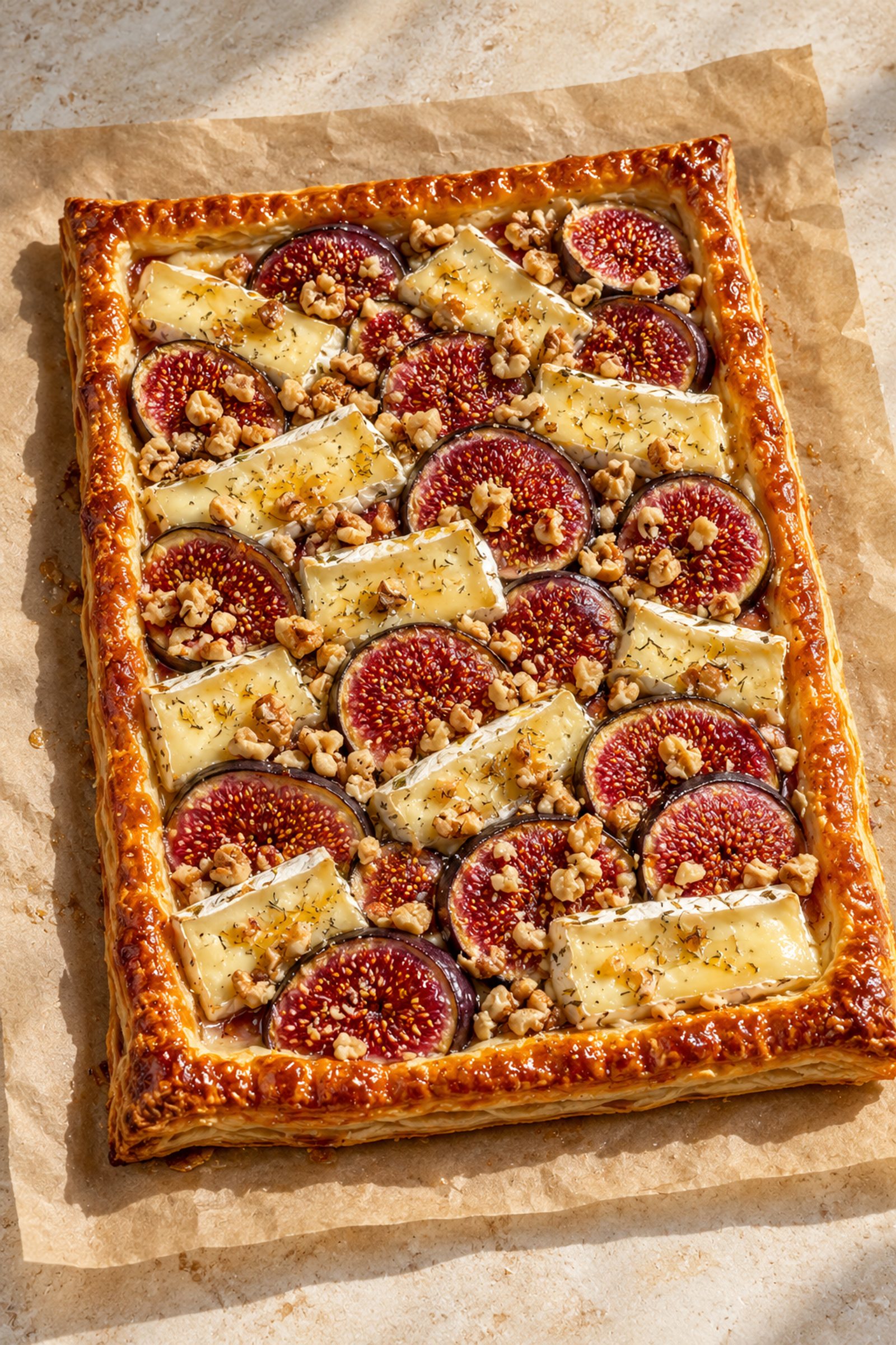Fig And Brie Puff Pastry Tart Fig And Brie Puff Pastry Tart
