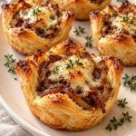 French Onion Gruyere Pastry Cups