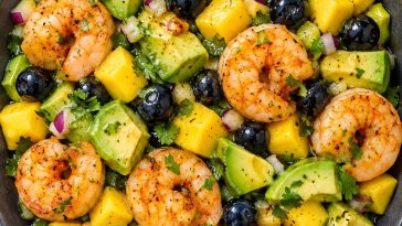 Fresh Mango Avocado Shrimp Salad