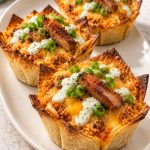 Garlic Butter Philly Cheesesteak Cups