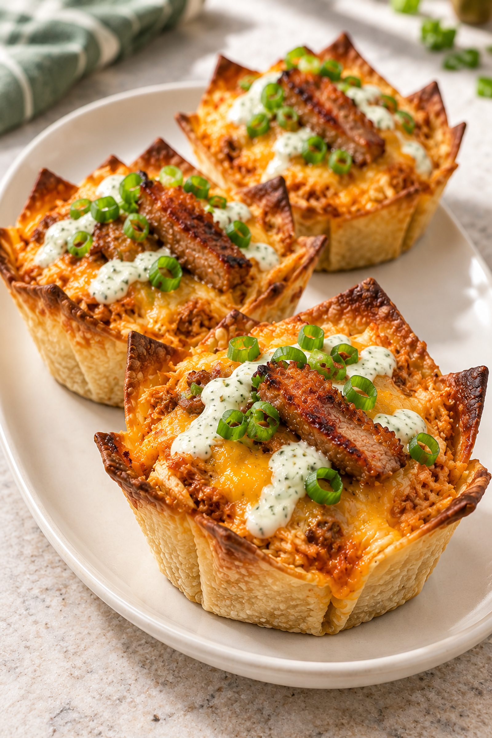 Garlic Butter Philly Cheesesteak Cups Garlic Butter Philly Cheesesteak Cups
