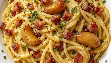 Garlic Confit Carbonara