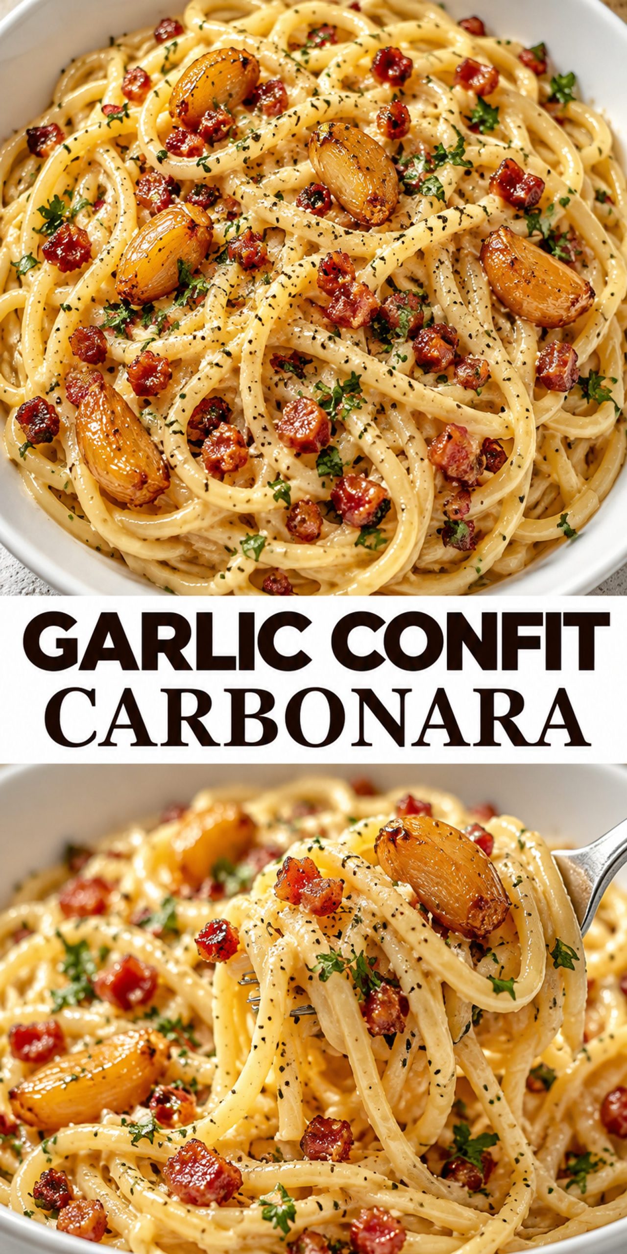 Garlic Confit Carbonara Garlic Confit Carbonara