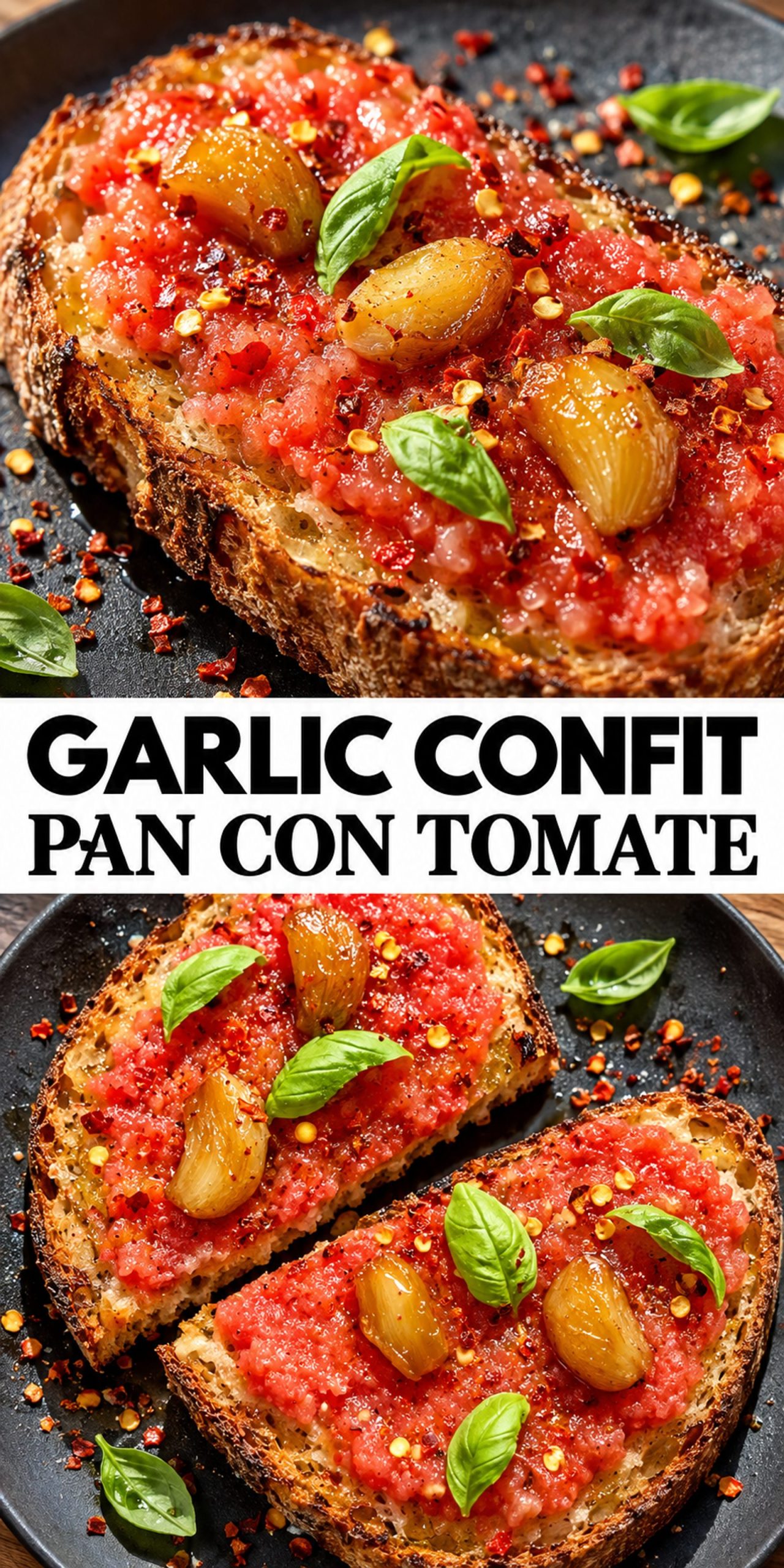 Garlic Confit Pan con Tomate Garlic Confit Pan con Tomate