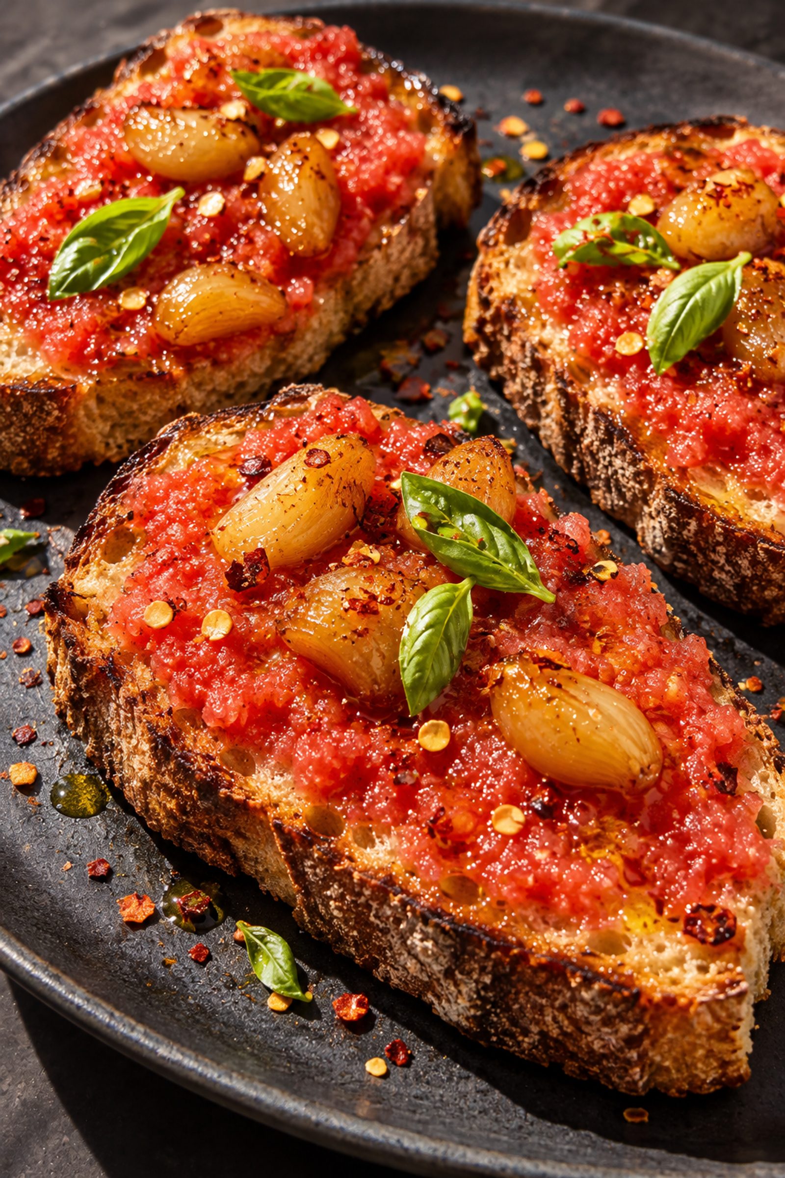 Garlic Confit Pan con Tomate Garlic Confit Pan con Tomate