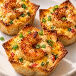 Garlic Parmesan Chicken Alfredo Cups