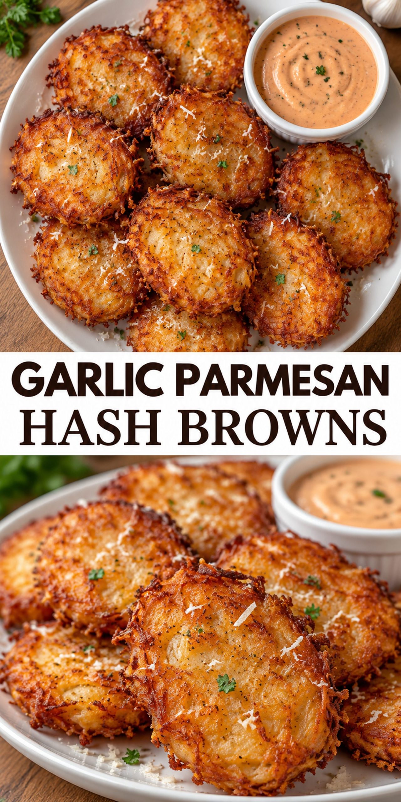Garlic Parmesan Hash Browns