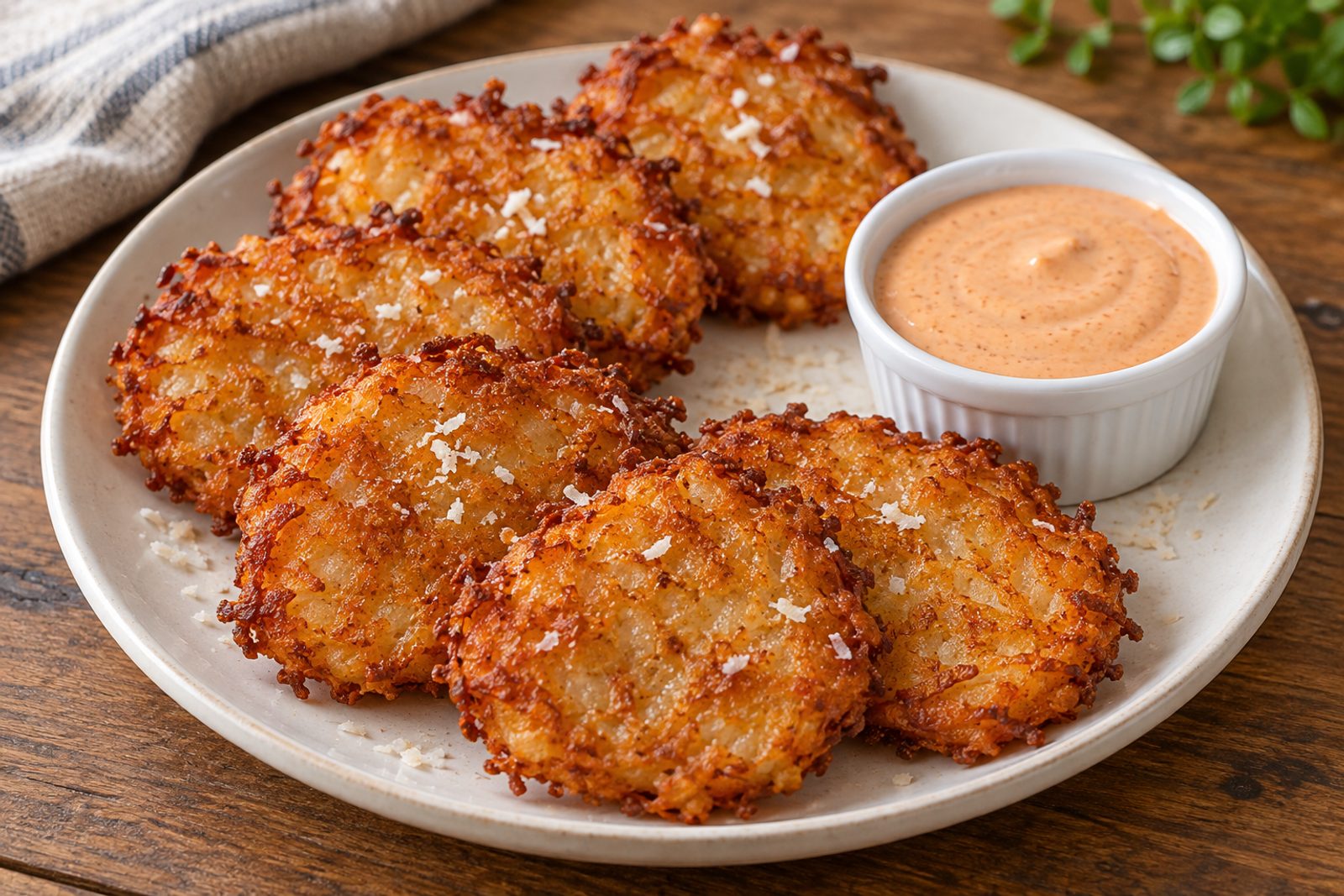 Garlic Parmesan Hash Browns