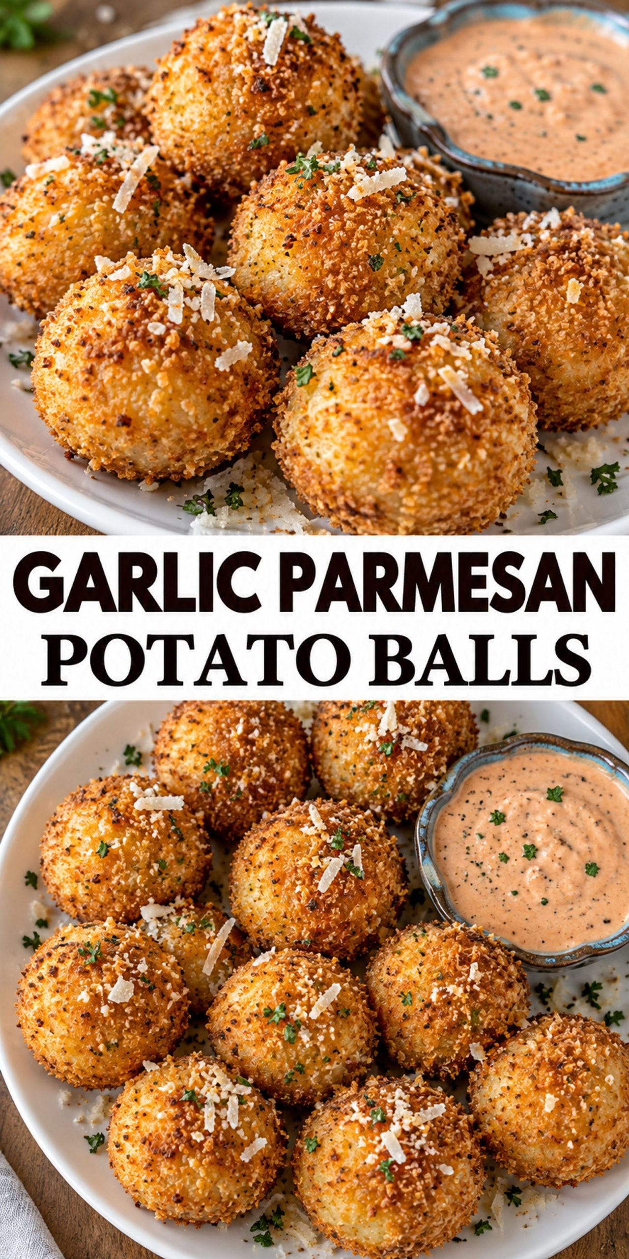 Garlic Parmesan Potato Balls Garlic Parmesan Potato Balls