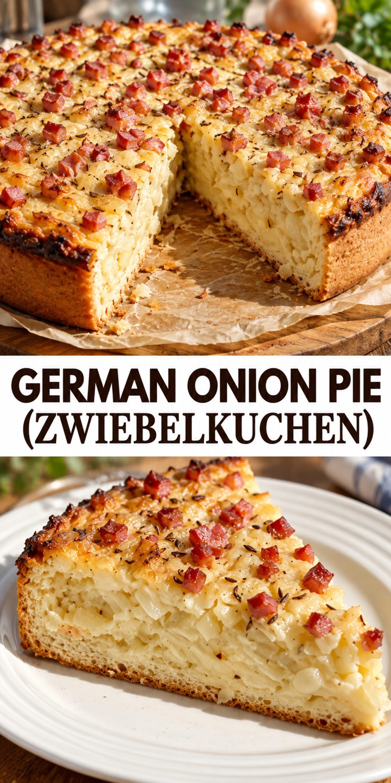 German Onion Pie (Zwiebelkuchen)