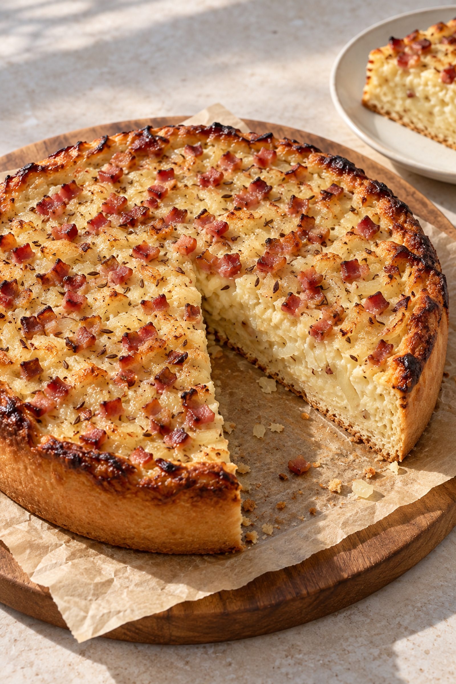 German Onion Pie (Zwiebelkuchen)