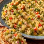 Greek Eggplant Salad with Fresh Peppers
