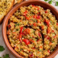 Greek Roasted Eggplant Salad (Traditional Melitzanosalata Recipe)