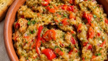 Greek Roasted Eggplant Salad (Traditional Melitzanosalata Recipe)